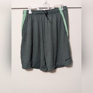 Men's Nike Shorts Teal Green Dri Fit Track Gym Basketball Baggy Loose Size XL